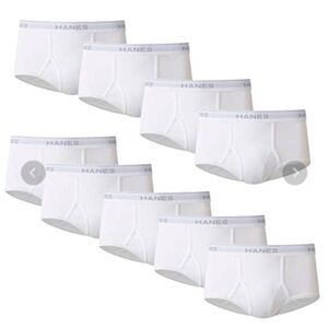 Hanes Men Hanes Men's Tagless White Briefs w/ ComfortFlex WaistbandPack of 9) -